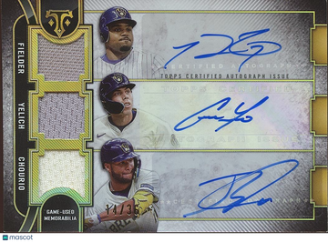 2024 Topps Triple Threads Jackson Chourio Christian Yelich Prince Fielder Topps