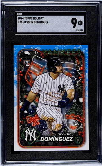 2024 Topps Holiday Jasson Dominguez #H75 RC SGC 9