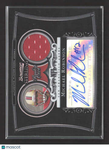 2006 Bowman Sterling Michael Robinson #BS-MR Refractor Authentic Player-Worn Jersey