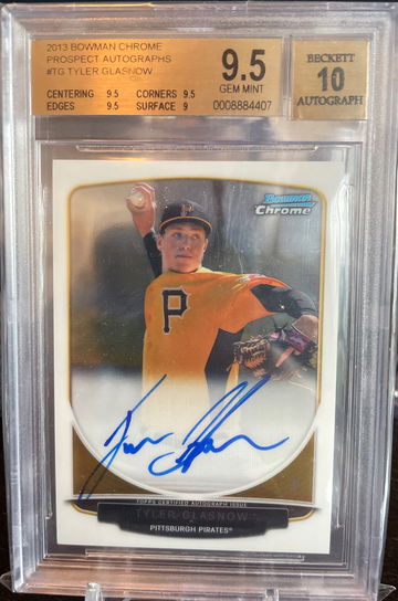 Tyler Glasnow Bowman Chrome Auto 2013 BGS 9.5