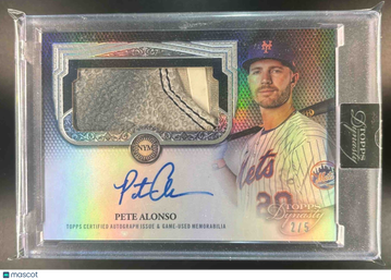 2023 Dynasty Pete Alonso #DAPB-PA Autographed Patch Design Variations