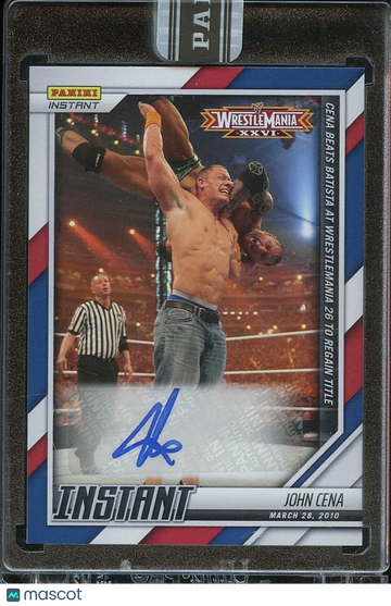 John Cena 2022 Panini Instant WrestleMania Auto Autograph SSP WWE Wrestling 3/5