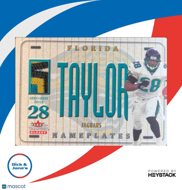 2001 Fleer Tradition Glossy Nameplates Fred Taylor