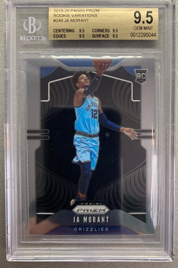 JA MORANT 2019 PRIZM VARIATION ROOKIE BGS 9.5 GEM MINT