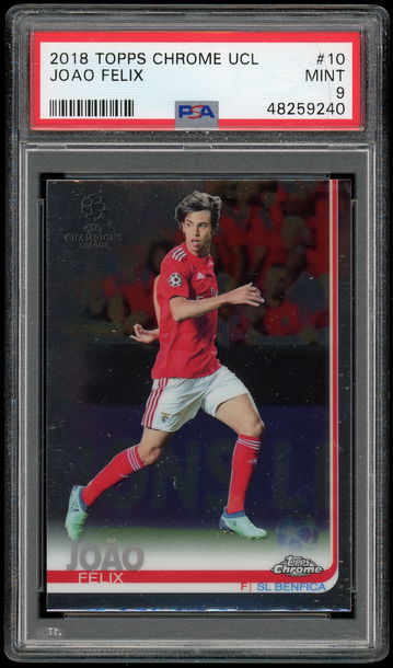 2018 Topps Chrome Joao Felix UEFA Champions League #10 PSA 9