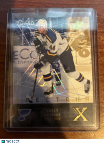 2000-01 Upper Deck SPX Chris Pronger Numbered Serial