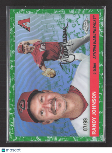 2025 Topps Chrome Randy Johnson #326 Green 07/99