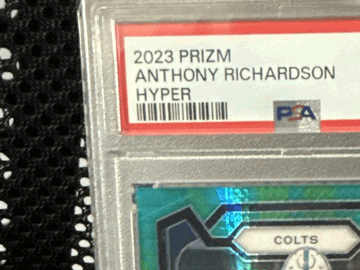 Graded 2023 Panini Prizm Anthony Richardson Hyper Rookie Trading Card PSA 10 Indianapolis Colts #343