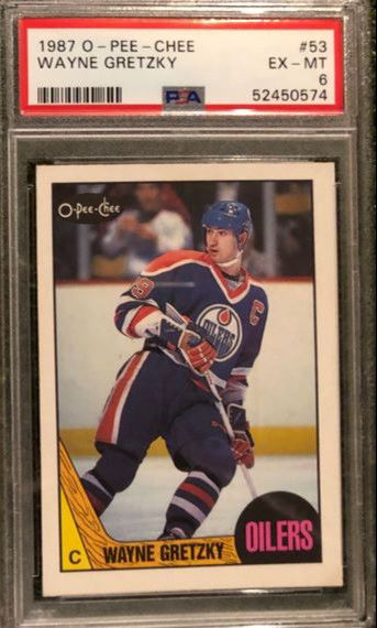 1987 O-PEE-CHEE #53 WAYNE GRETZKY PSA6 *SHIPS FROM CANADA*