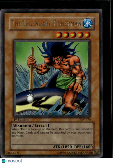 2002 Yu-Gi-Oh! Pharaoh's Servant The Legendary Fisherman Super Rare 1st Edition