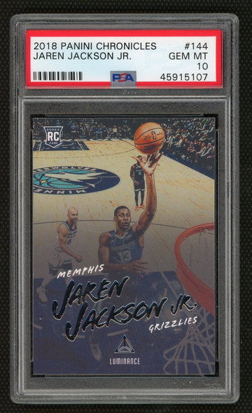 Jaren Jackson Jr 2018 Panini Chronicles Rookie PSA 10