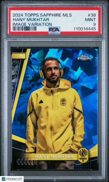 2024 Topps Chrome Sapphire MLS Hany Mukhtar #38 Image Variation PSA 9