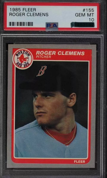 1985 Fleer Roger Clemens RC #155 PSA 10