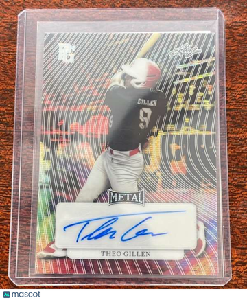 2023 Leaf Perfect Game National Showcase - Metal Auto Burst Wave Theo Gillen #MA-TG1