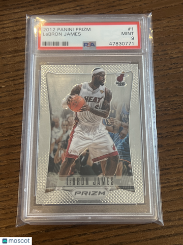 2012 Panini Prizm LeBron James #1 Base PSA 9