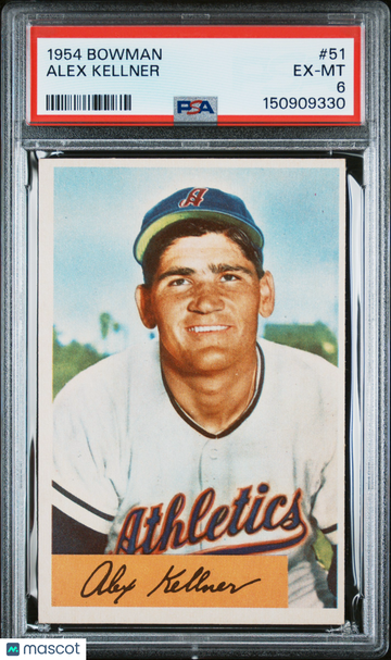1954 Bowman Alex Kellner #51 Vintage Stock PSA 6