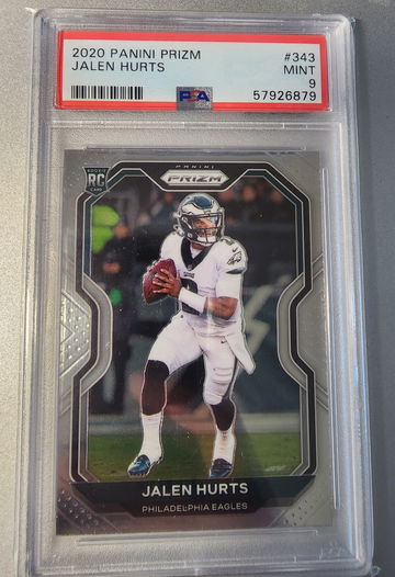 2020 Panini Prizm Rookie RC Jalen Hurts PSA 9