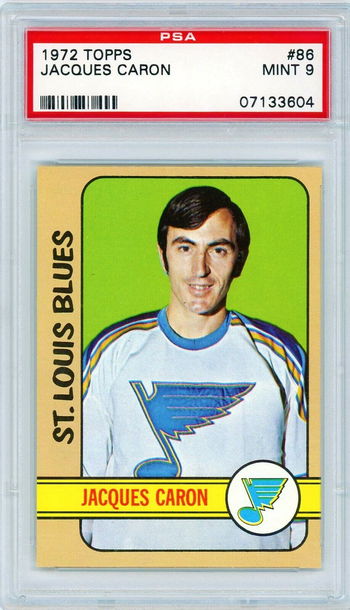 1972 Topps Jacques Caron #86 PSA 9 P1276