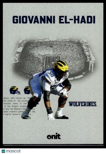 2025 ONIT Athlete Michigan Wolverines Giovanni El-Hadi #VS-4 Vestige
