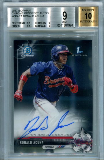 Ronald Acuna BGS 9 auto 10
