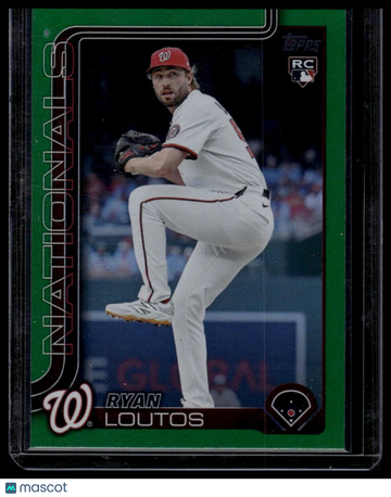 2025 Topps Update Ryan Loutos #US202 Green Holo Foil SN RC
