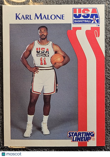 1992 Kenner Starting Lineup USA Basketball Hand Cut Dream Team Karl Malone