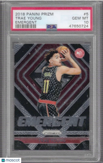2018 Panini Prizm Emergent Trae Young #5 PSA 10