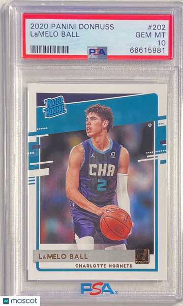 2020 Panini Donruss Lamelo Ball #202 PSA 10