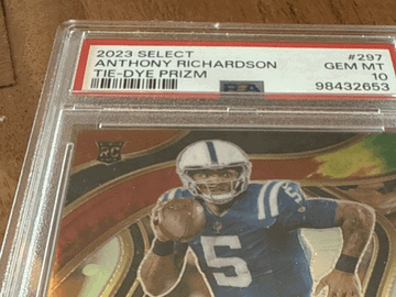 2023 Panini Anthony Richardson #117 Tie-Dye Prizm Rookie PSA 10 Panini Authentic