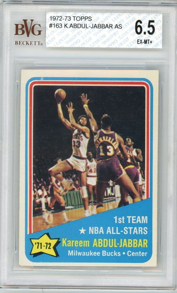 1972-73 TOPPS KAREEM ABDUL-JABBAR ALL STAR BVG 6.5