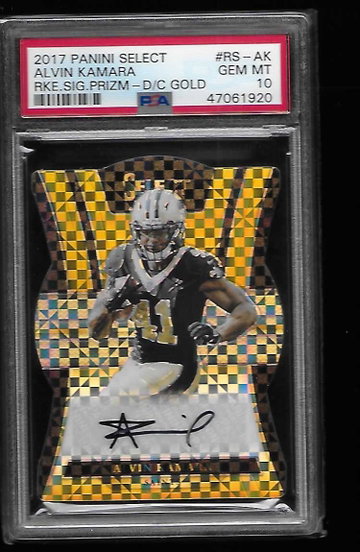 2017 Select Alvin Kamara Auto D/C Gold