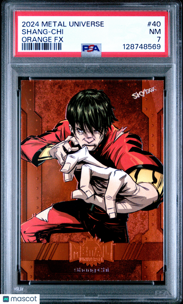 2024 Skybox Metal Universe Avengers Shang-Chi 03/25 #40 PSA 7