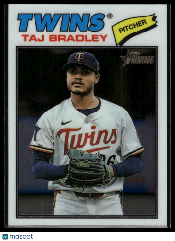 2026 Topps Heritage Taj Bradley #38 Chrome