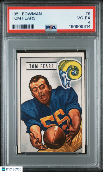 1951 Bowman Tom Fears #6 PSA 4
