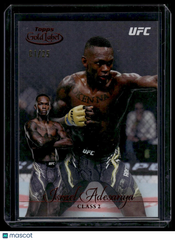 2024 Topps Gold Label UFC Israel Adesanya #4 Class 2 Red SN