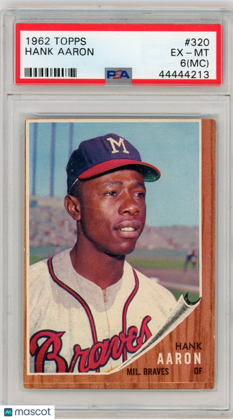 1962 Topps Hank Aaron #320 MC PSA 6