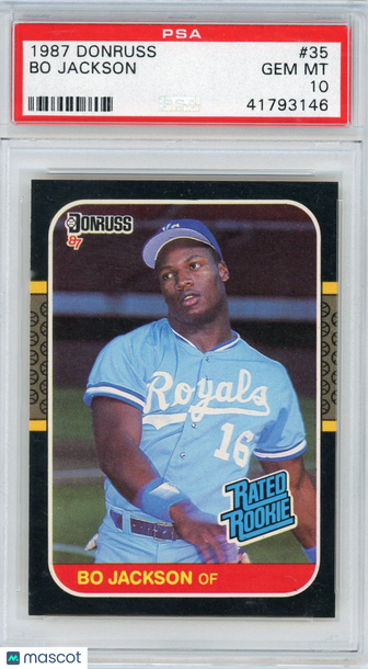1987 Donruss Bo Jackson #35 PSA 10