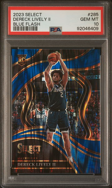 2023 Panini Select Blue Flash Dereck Lively II #285 /99 PSA 10