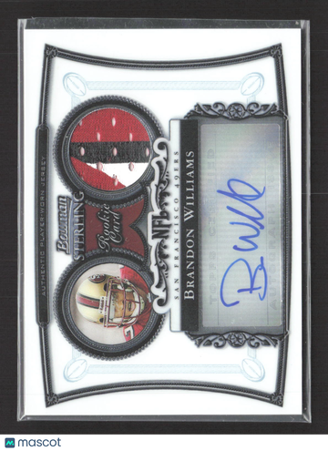2006 Bowman Sterling Brandon Williams #BS-BW Authentic Player-Worn Jersey Auto