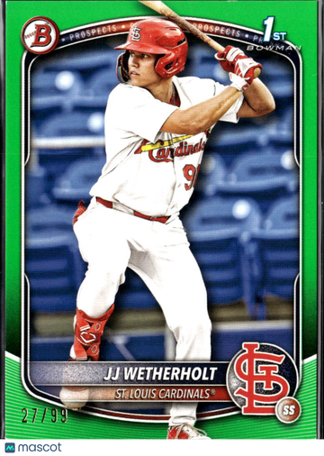 2025 Bowman JJ Wetherholt #BP-22 Green /99