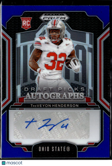 2025 Panini Prizm Draft Picks TreVeyon Henderson #DPA-THN /249 RC