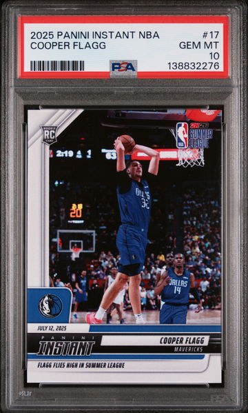 2025 Panini Instant NBA Cooper Flagg #17 /5310 PSA 10