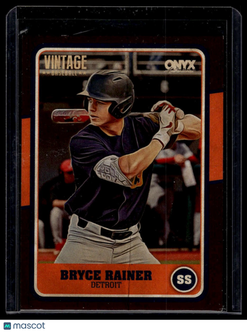 2025 Onyx Vintage Bryce Rainer #OVBRRA Black Bordered SN