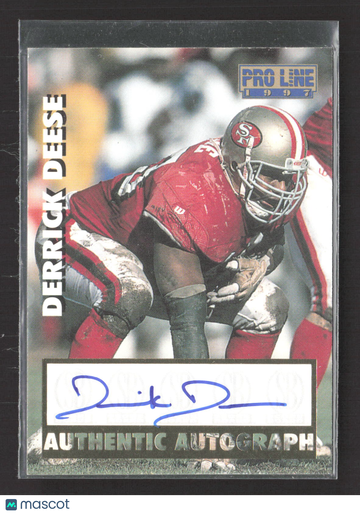 1997 Score Board Pro Line Derrick Deese Authentic Autograph