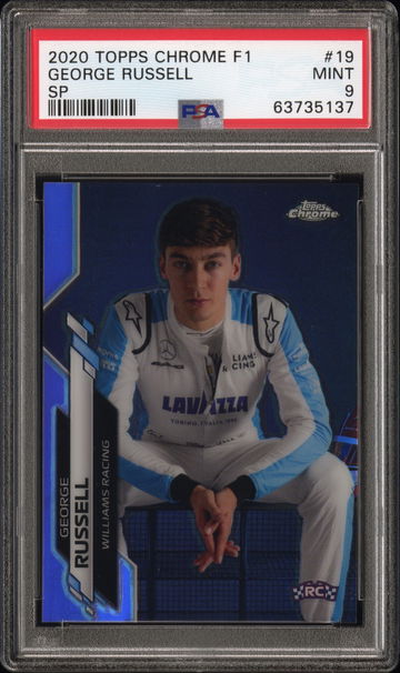 2020 Topps Chrome F1 George Russell Rookie RC SP IV Image Variation Refractor Formula 1 