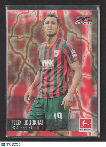 2022 Topps Stadium Club Chrome Felix Uduokhai #1 Red Electric Charge