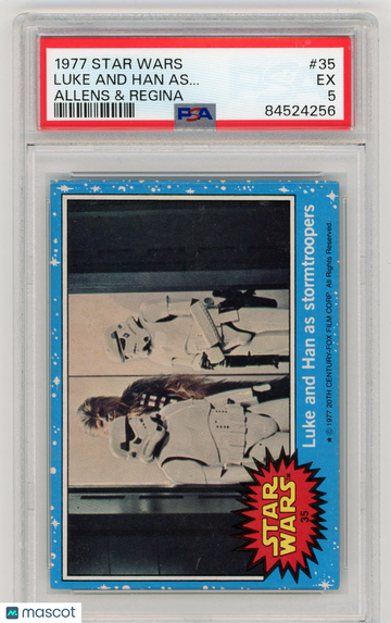 1977 Star Wars Allens & Regina Luke And Han As.. . #35 PSA 5