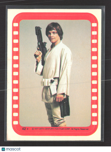 1977 Topps Star Wars Wonder Bread Mark Hamill #42