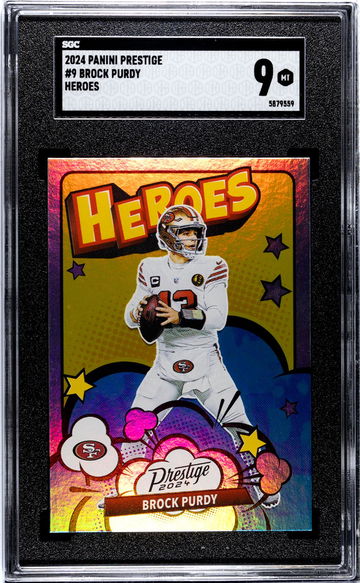 2024 Panini Prestige Heroes Brock Purdy #9 SGC 9