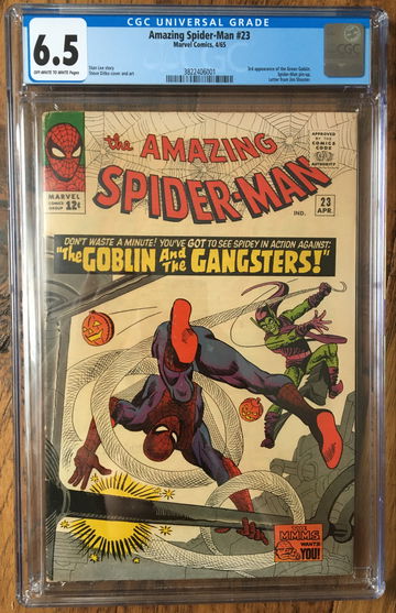 Amazing Spider-Man #23 (1965) CGC 6.5 -- O/w to white; 3rd Green Goblin app.